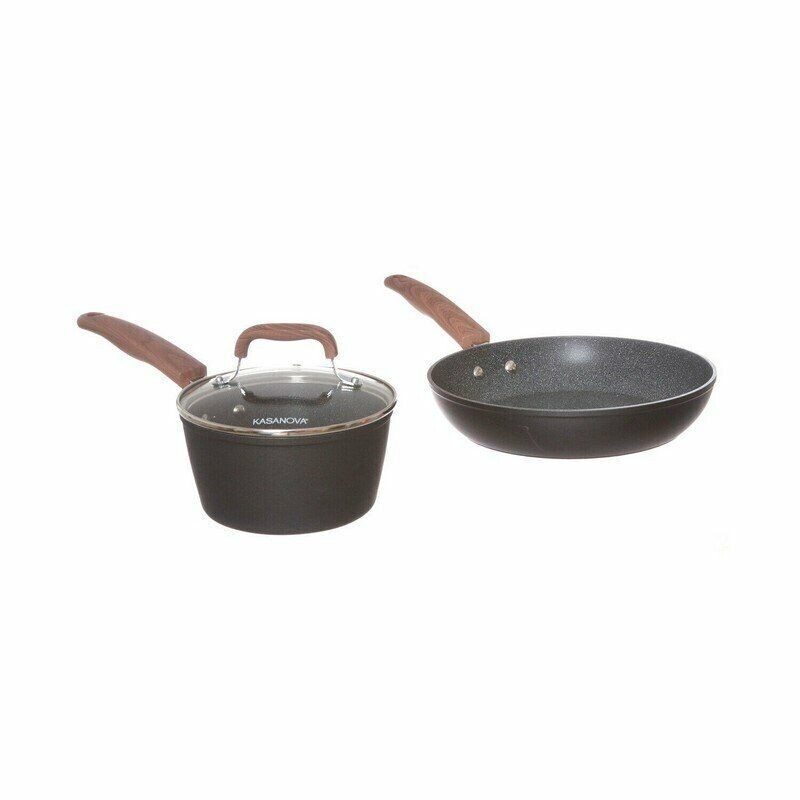 Set Padella Cm 26 E Casseruola Con Coperchio Cm 16 Forest