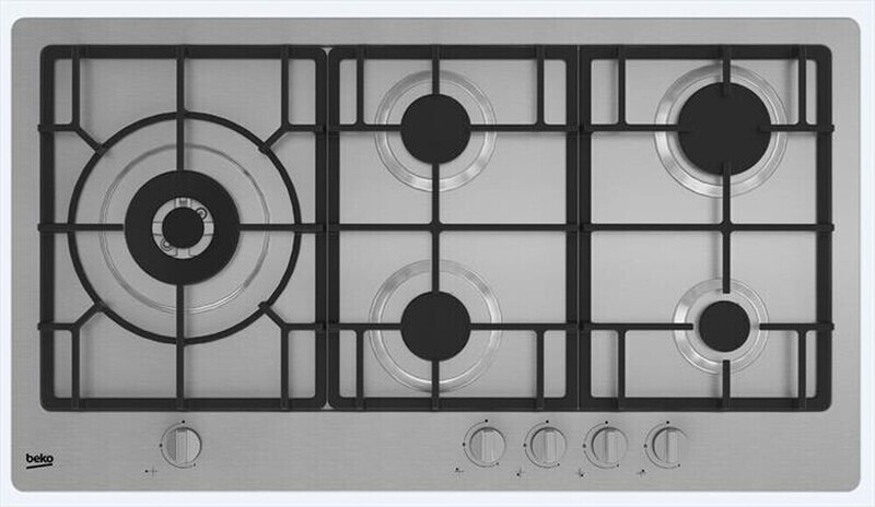 BEKO - Piano cottura a gas HIML 95225 SXE 90cm-Inox