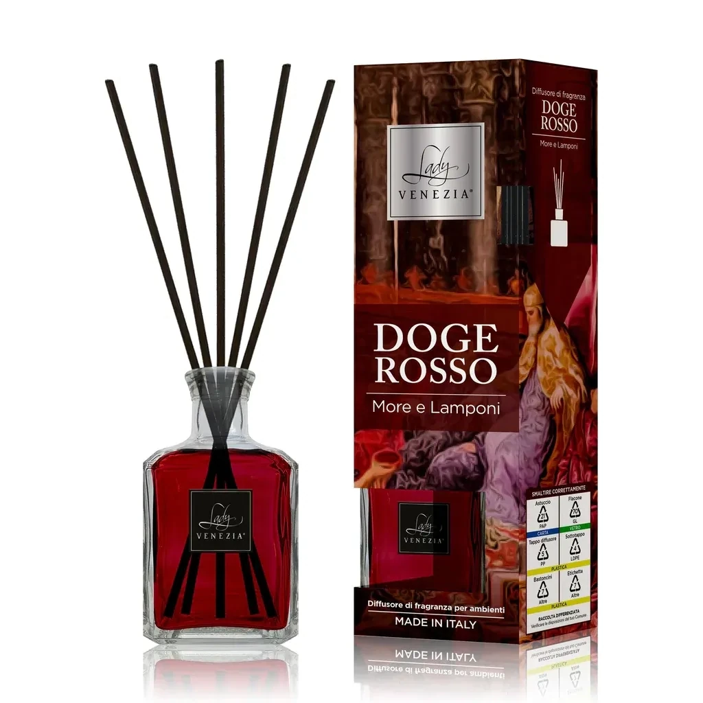 DIFFUSORE PER AMBIENTE CUBO DOGE ROSSO Formato: 250 ML
