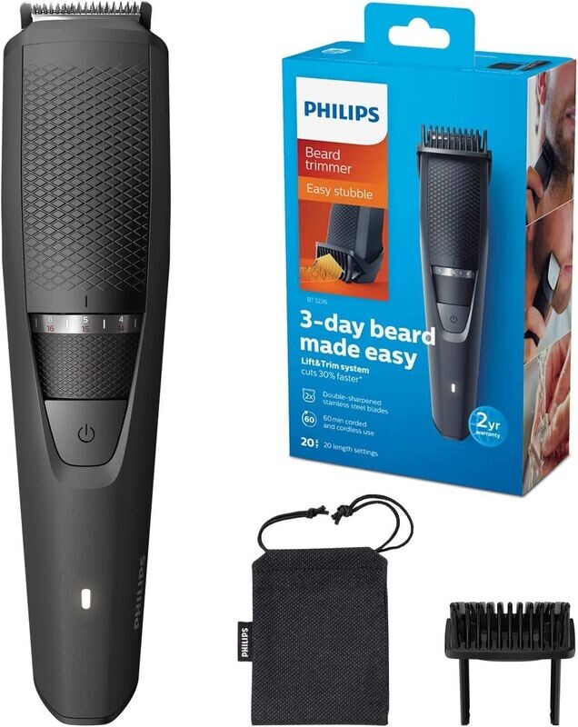 Philips BEARDTRIMMER Series 3000 Regolabarba BT3226/14
