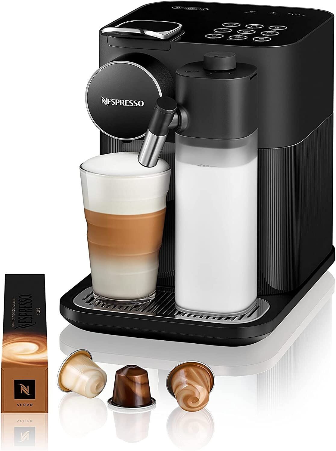 Nespresso Gran Lattissima EN650.B, Macchina da caffè di De'Longhi, Sistema  Capsule Nespresso, Serbatoio acqua 1.3L, colore Black - EX ESPOSIZIONE -