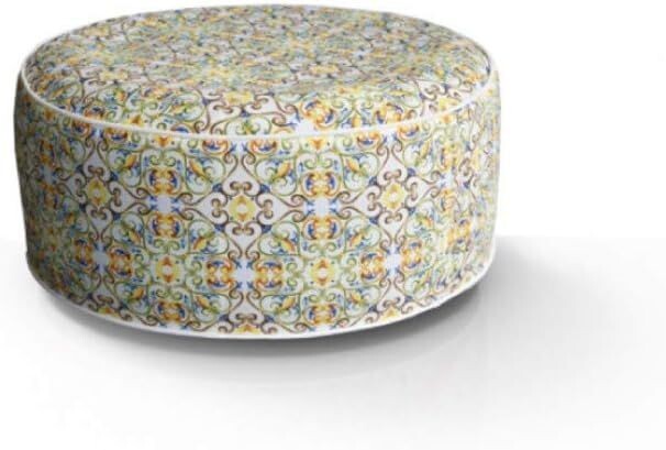 BRANDANI - 53892 - Pouf Gonfiabile MEDICEA Arancio Poliestere