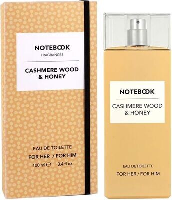 Notebook Eau de Toilette Cashmere Wood & Honey. Profumo unisex fresco e agrumato - 100 ml