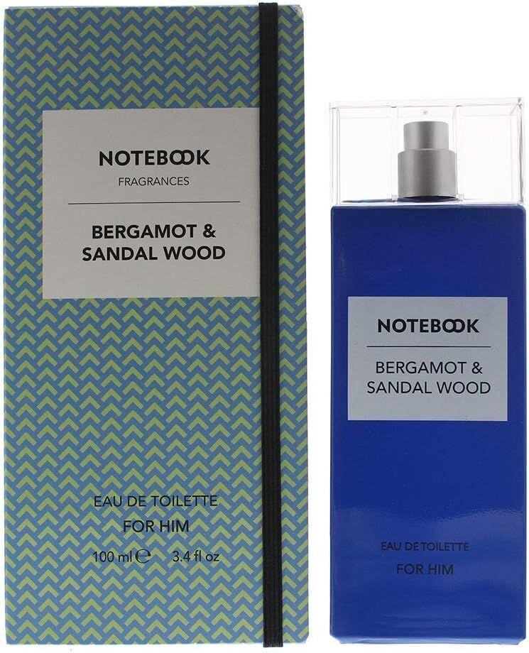 Notebook Eau de Toilette Bergamot & Sandal Wood. Profumo uomo sofisticato ed elegante - 100 ml