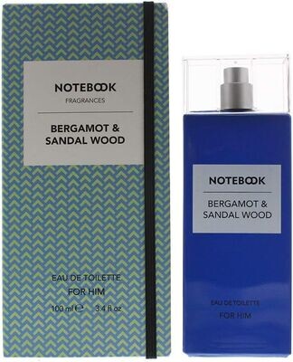 Notebook Eau de Toilette Bergamot & Sandal Wood. Profumo uomo sofisticato ed elegante - 100 ml