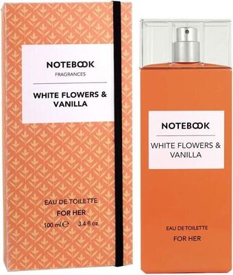 Notebook Eau de Toilette White Flowers & Vanilla. Profumo da donna floreale e fruttato- 100 ml