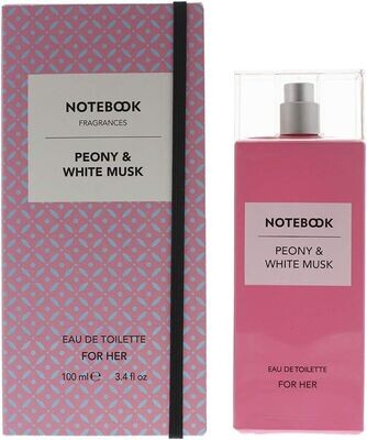 Notebook Eau de Toilette Peony & White Musk. Profumo da donna fruttato e floreale - 100 ml