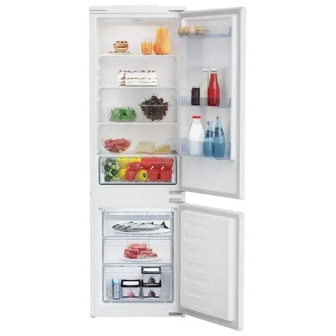 Beko BCSA285K4SN Frigorifero da Incasso Combinato Statico Classe E Capacità 271 Litri colore Bianco