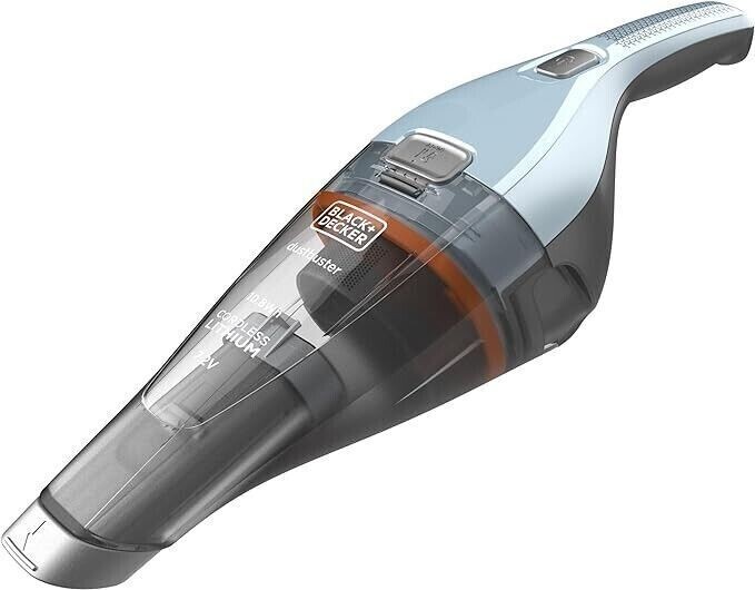 Black & Decker NVC215W aspirapolvere senza filo Blu, Grigio Senza sacchetto