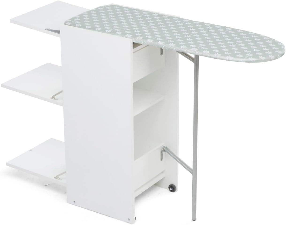 Foppapedretti Stir8 Mobile stiro con piano a scomparsa, Bianco