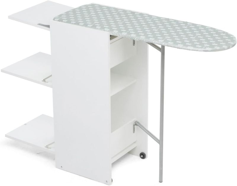 Foppapedretti Stir8 Mobile stiro con piano a scomparsa, Bianco