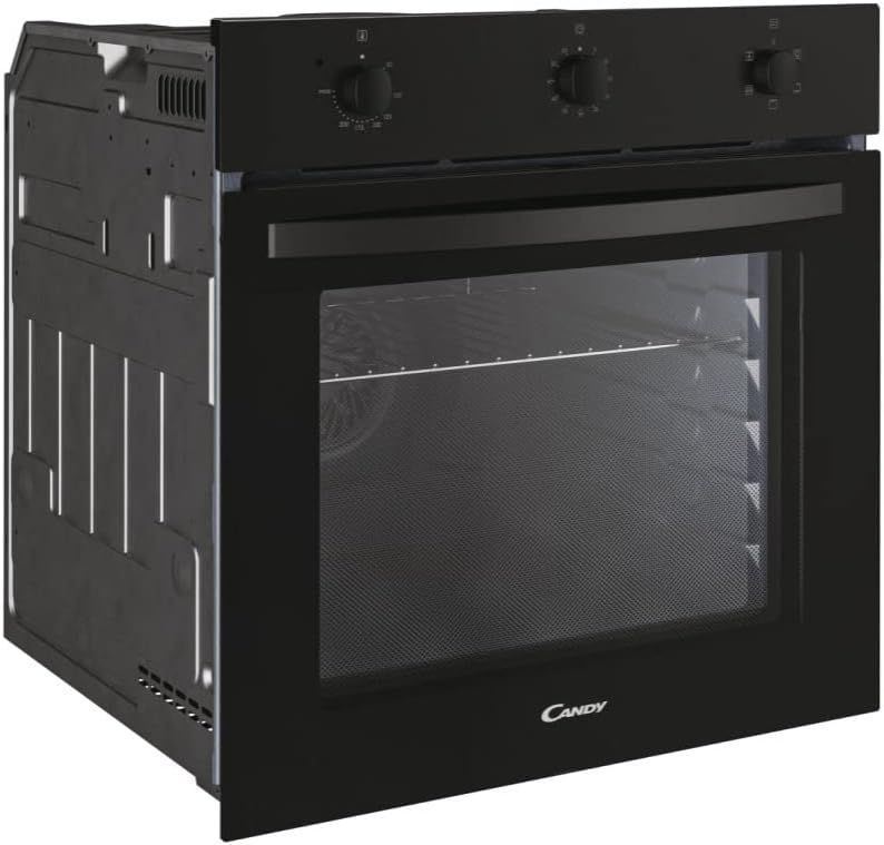 Candy Idea FIDC N502 Forno Elettrico da Incasso, 65 Litri, Supporto per Griglie, 5 Funzioni, Convection Fan, Classe A, Nero, LxPxA 59.5x56.8x59.5 cm