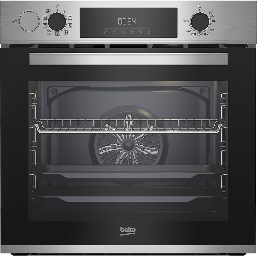 Beko Forno Multifunzione BBIS12300XDE Assistito a Vapore SteamAssist, b300,72 LT, 9 Funzioni, A+, Acciaio Inox
