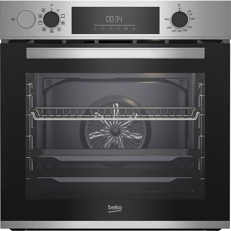 Beko Forno Multifunzione BBIS12300XDE Assistito a Vapore SteamAssist, b300,72 LT, 9 Funzioni, A+, Acciaio Inox