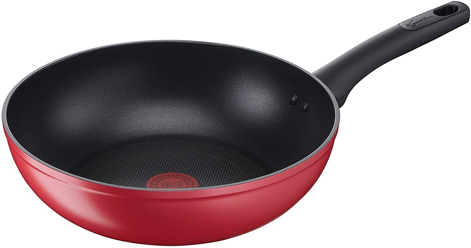 Lagostina Cucina Mediterranea Wok per Induzione, Alluminio Antiaderente, diametro 30 cm