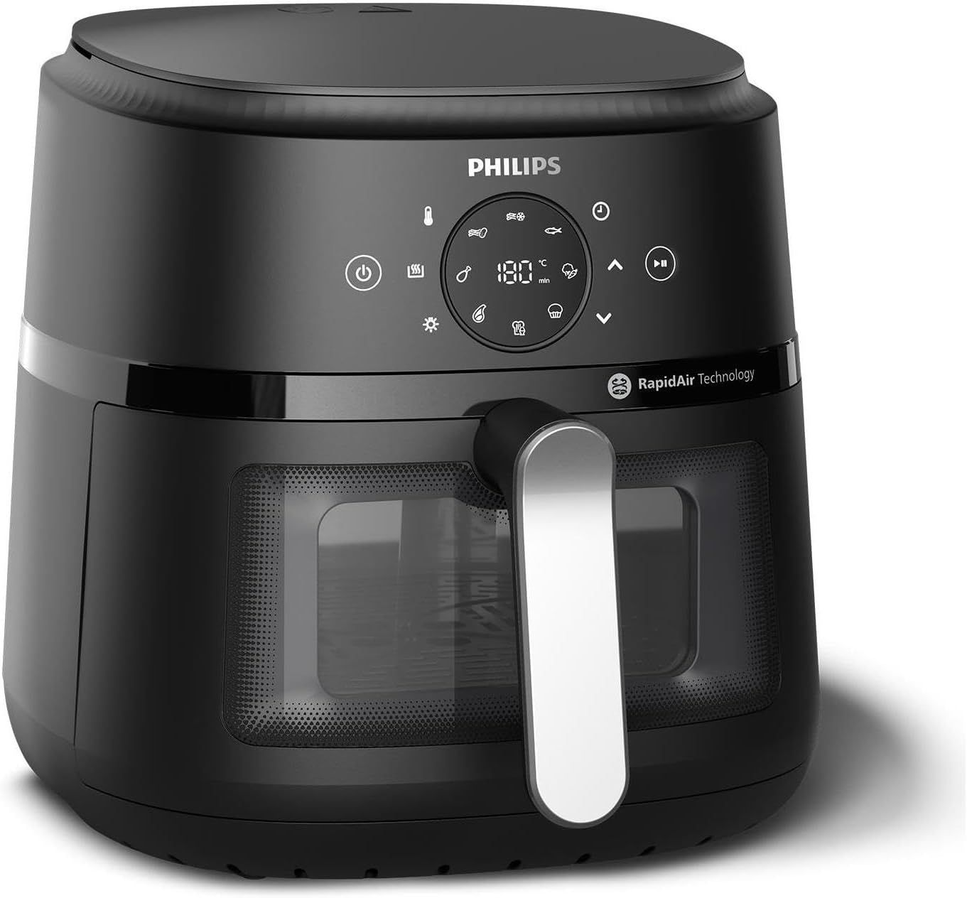 Friggitrice ad Aria Philips NA231/00 Nero/Argentato 1700 W