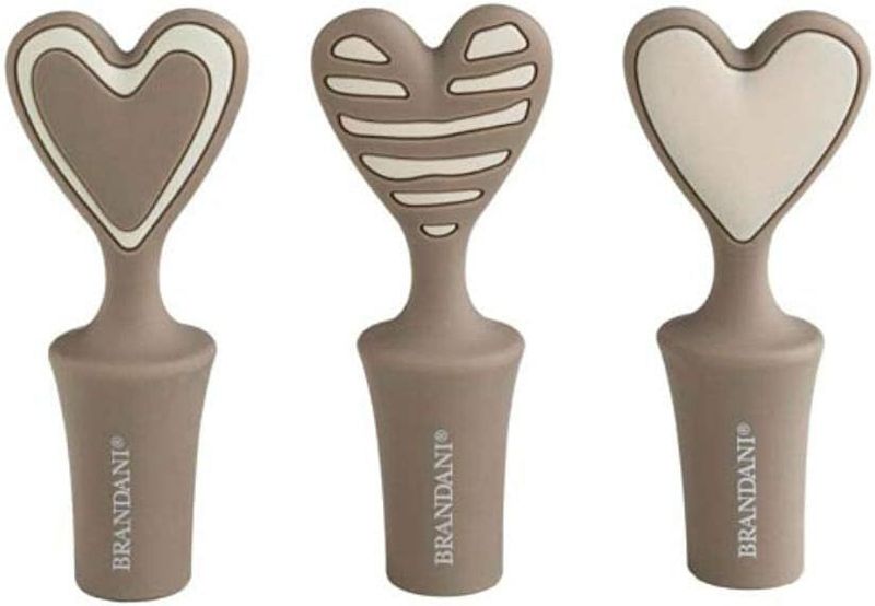 BRANDANI 53066 Batticuore-Tappo in Silicone, Grigio