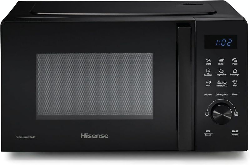 Hisense, H20MOBSD1H - MWO only, 20L, apertura porta a sinistra, display LED con pulsanti, 9 funzioni, potenza max 700W