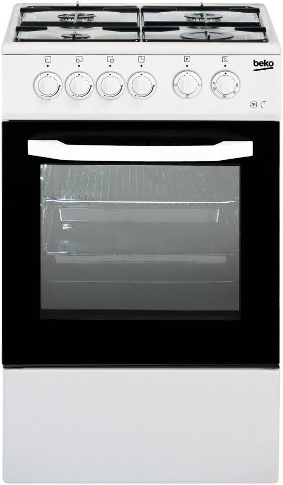 Beko CSS42014FW Libera installazione Piano cottura a gas B Bianco cucina - Forni e fornelli (Piano cottura, Bianco, pulsanti, Manopola, Frontale, Piano cottura a gas, S)