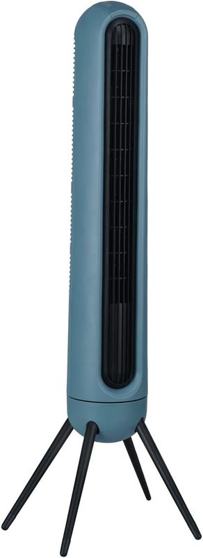 Ardes - Ventilatore Torre ROCKET Digitale Altezza Variabile - Ventilatore Verticale 3 Velocità con 2 Set Piedini Intercambiabili per Doppia Altezza - Telecomando + Timer 9h e Maniglia - Verde Salvia