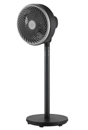 MIDEA Ventilatore a Piantana 5 Pale Oscillante 33 Watt colore Nero MFS18200APK