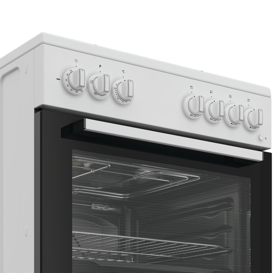Indesit Cucina Elettrica I6G3PMW /UK 4 Fuochi a Gas Forno Elettrico Classe A Dimensioni 60 x 60 cm Colore Bianco