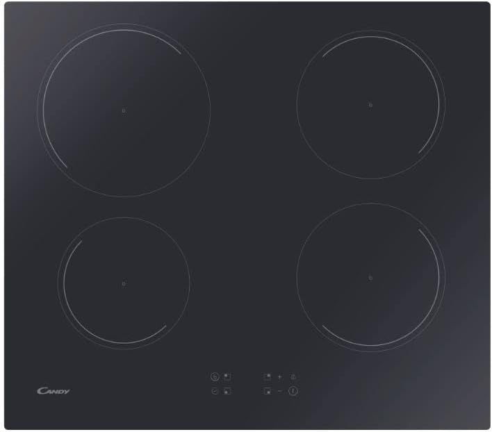 Candy Idea KRCDJ642 Nero Da incasso 59 cm Piano cottura a induzione 4 Fornello(i) [Classe di efficienza energetica F]