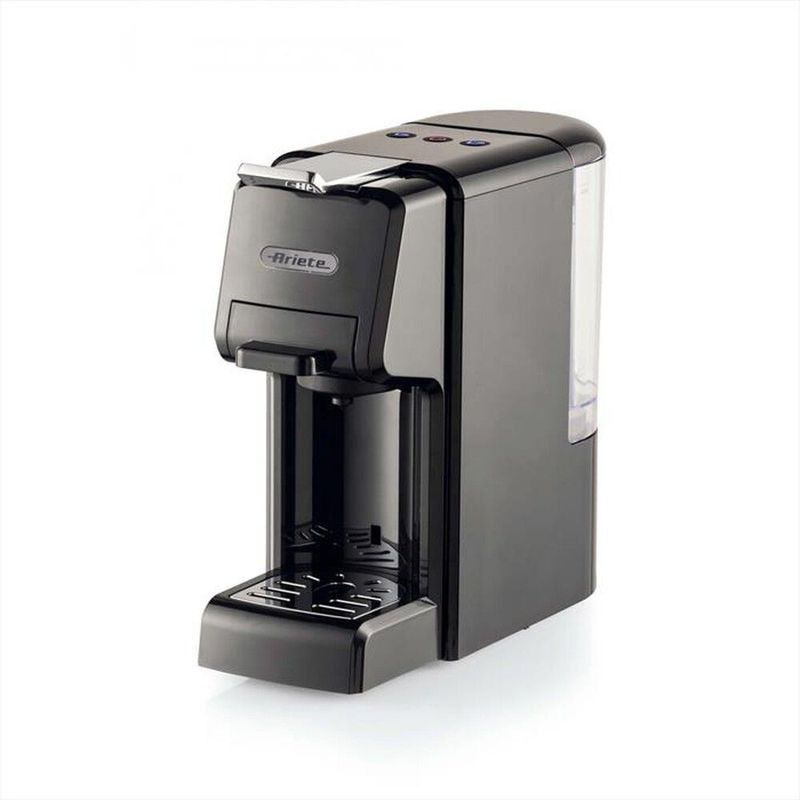 Ariete 1304 Macchina da caffè a cassetti, 1350W, Capacità serbatoio 0,7L, Pressione 19 bar, 2 tipologie di caffè, Capsule Nespresso*, Dolcegusto*, Lavazza A Modo Mio*, Cialde e Polvere, Nero