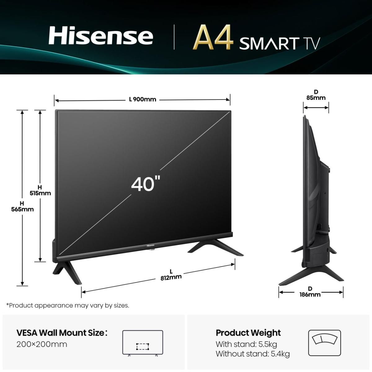 40 '' A4Q | Smart TV FHD Full HD 60 Hz