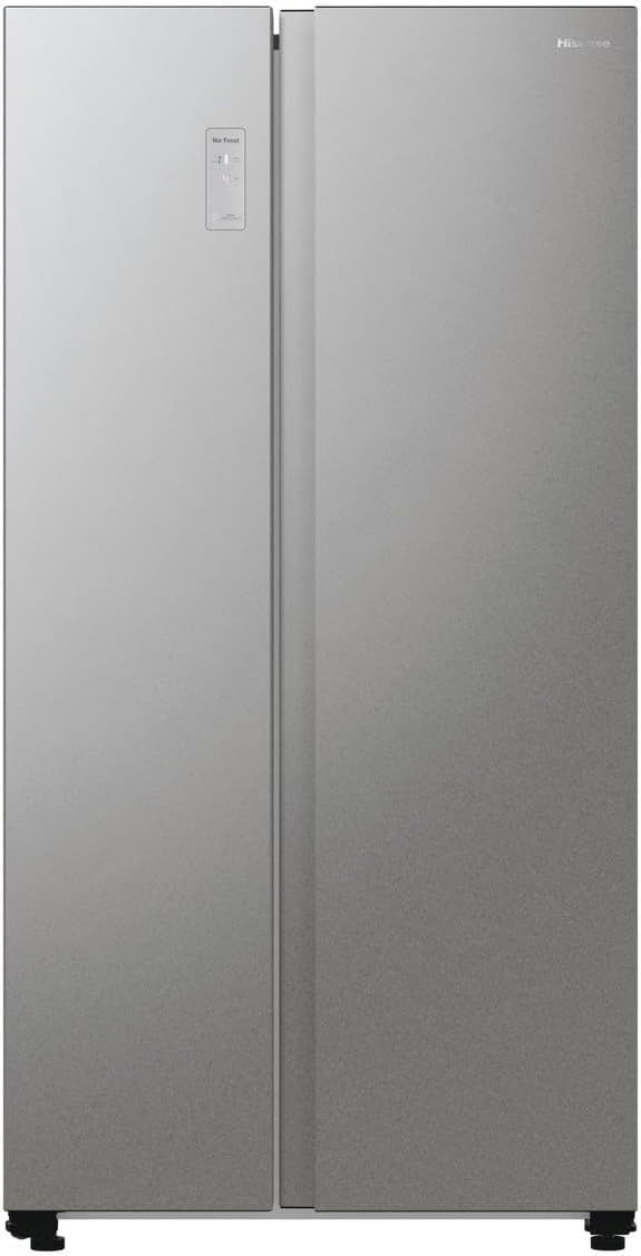 Hisense RS711N4ACE Frigorifero Side by Side, Grande capactià 550 litri, Inox, Total No Frost, Convert active zone, Classe E, Motore Inverter, Controllo Elettronico Touch, Cassetto Fresh Crisper [Class