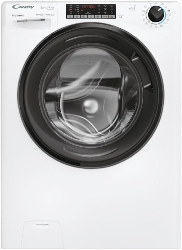 Candy CSO4136TWMB5-S - Lavatrice da 13 kg, Caricamento Frontale, 1400 giri, Classe energetica A [Classe di efficienza energetica A]