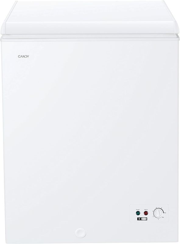 Candy Artico, CCHH 145E, Congelatore orizzontale, Libera Installazione, 137 L, 39/C dB, Funzione Artico, Contenuti in App, Bianco, AxLxP 84,5x69,5x55,5 cm [Classe di efficienza energetica E] [Classe d