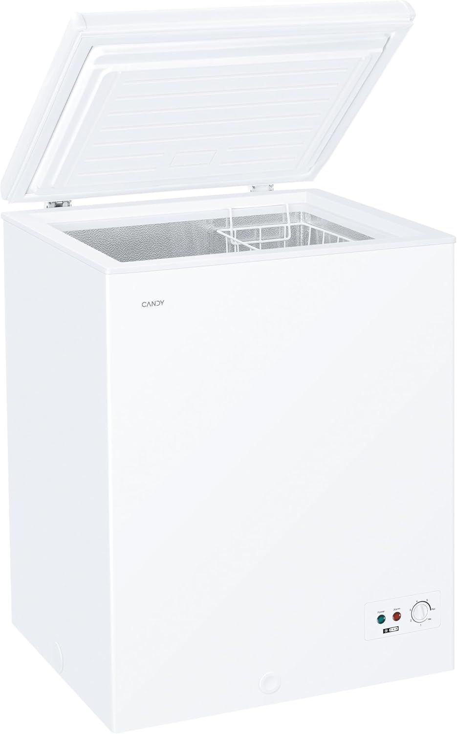 Candy Artico, CCHH 145E, Congelatore orizzontale, Libera Installazione, 137 L, 39/C dB, Funzione Artico, Contenuti in App, Bianco, AxLxP 84,5x69,5x55,5 cm [Classe di efficienza energetica E] [Classe d