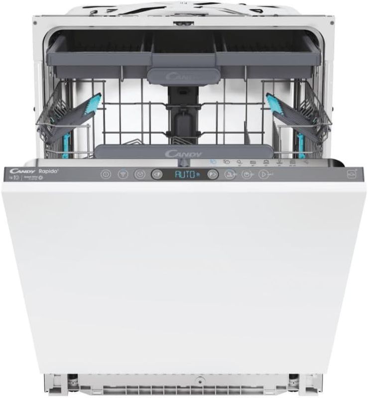 Candy Rapido' Lavastoviglie da Incasso 60 cm, 16 Coperti, 8 Programmi, Classe E, Connessione Wi-Fi + BLE, Controllo da App hOn, Partenza Ritardata, Silenziosa, 55,5 x 59,7 x 81,8cm, Bianca - CI 6E7F1A Candy Rapido' Lavastoviglie da Incasso 60 cm, 16 Coperti, 8 Programmi, Classe E, Connessione Wi-Fi + BLE, Controllo da App hOn, Partenza Ritardata, Silenziosa, 55,5 x 59,7 x 81,8cm, Bianca - CI 6E7F1A