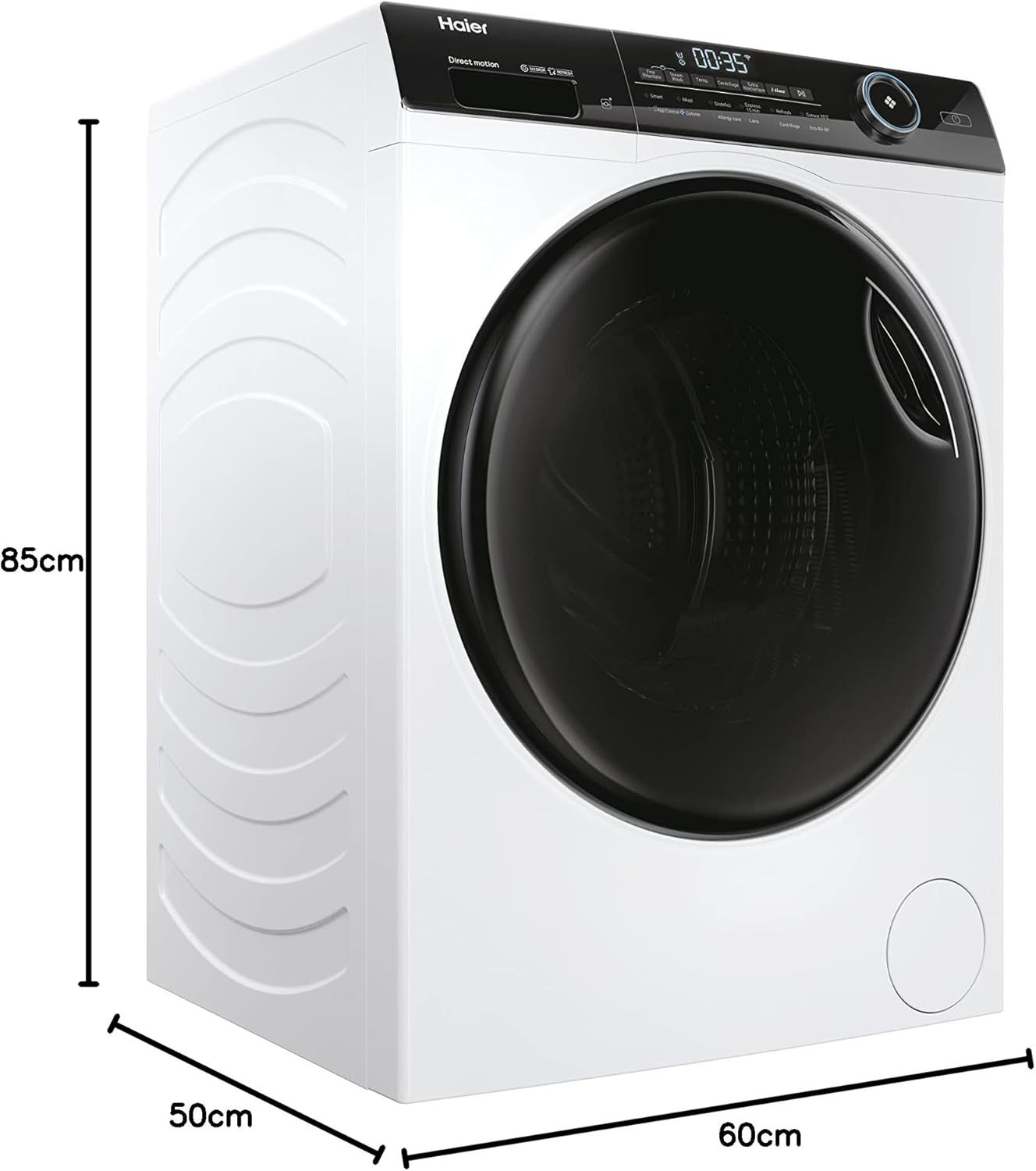 Haier HW100-B14959 Serie I-Pro 5, Lavatrice Wi-Fi 10 Kg a Carica Frontale, 1400 Giri, Tecnologia micro vapore Refresh, Trattamento Antibatterico, Libera Installazione, 60 * 50 * 85 cm, Classe A [Class