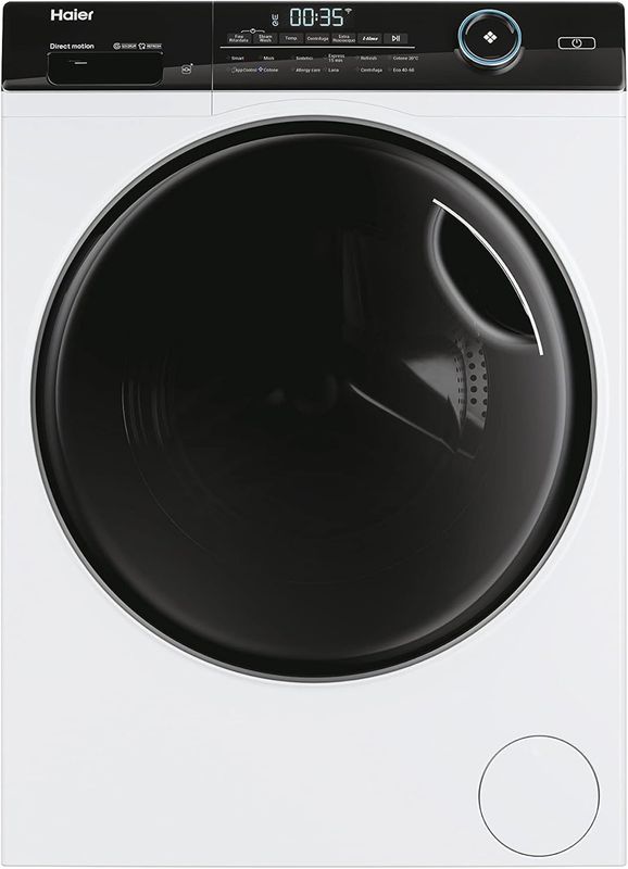 Haier HW100-B14959 Serie I-Pro 5, Lavatrice Wi-Fi 10 Kg a Carica Frontale, 1400 Giri, Tecnologia micro vapore Refresh, Trattamento Antibatterico, Libera Installazione, 60 * 50 * 85 cm, Classe A [Class