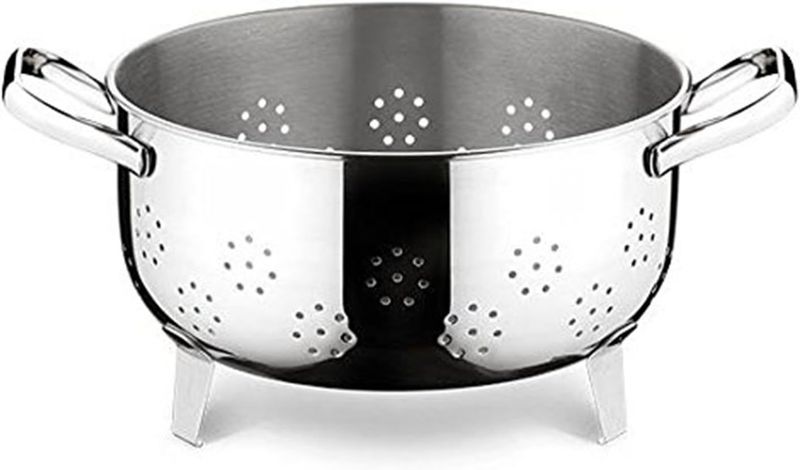 Lagostina Sfiziosa Colatoio, Acciaio Inossidabile, Grigio, 22, 31.5x23x14 cm