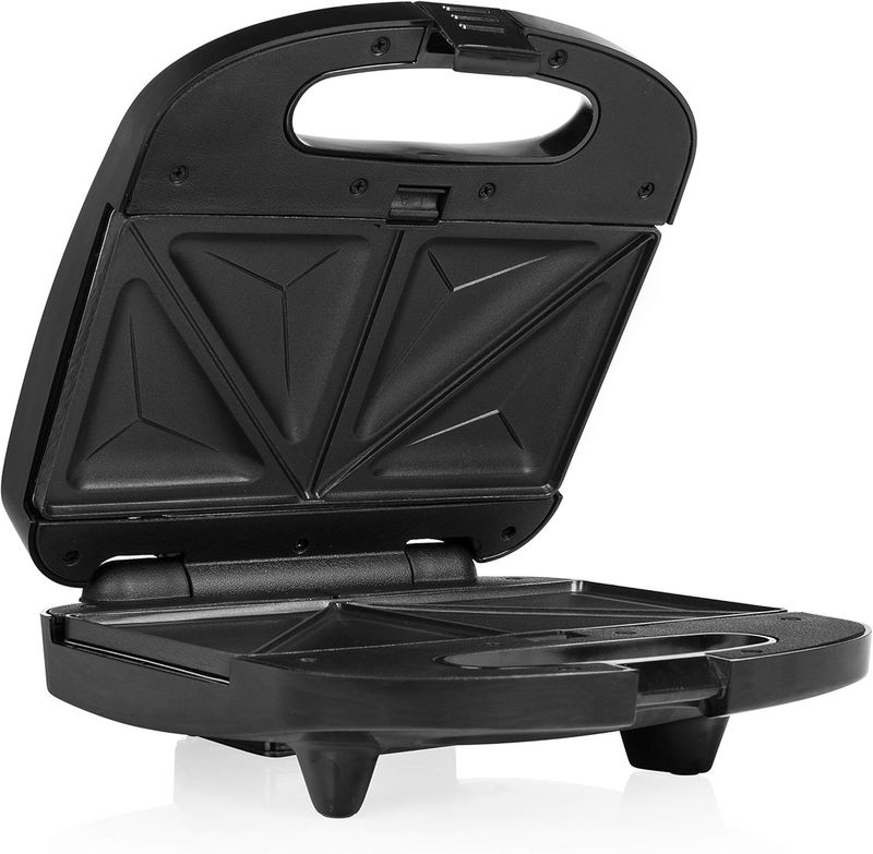 Tristar Tostapane con Piastra SA-3070 – 3 in 1 – Rivestimento antiaderente, Spazio per riporre il cavo, Griglia con forme triangolar