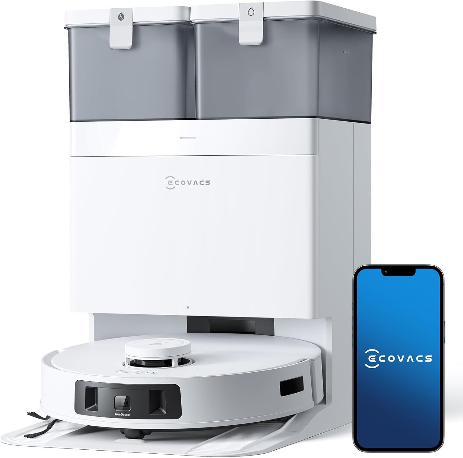 ECOVACS DEEBOT T30C Pro OMNI Robot Aspirapolvere Lavapavimenti con Stazione Pulizia, Aspirazione 12800Pa, Spazzola ZeroTangle 2.0, TruEdge, Svuotamento Automatico, Asciugatura a 45°C, Assistente YIKO ECOVACS DEEBOT T30C Pro OMNI Robot Aspirapolvere Lavapavimenti con Stazione Pulizia, Aspirazione 12800Pa, Spazzola ZeroTangle 2.0, TruEdge, Svuotamento Automatico, Asciugatura a 45°C, Assistente YIKO