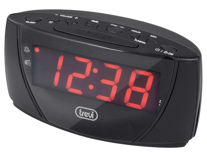Radiosveglia Elettronica con Grande Display TREVI RC 845 B Nero