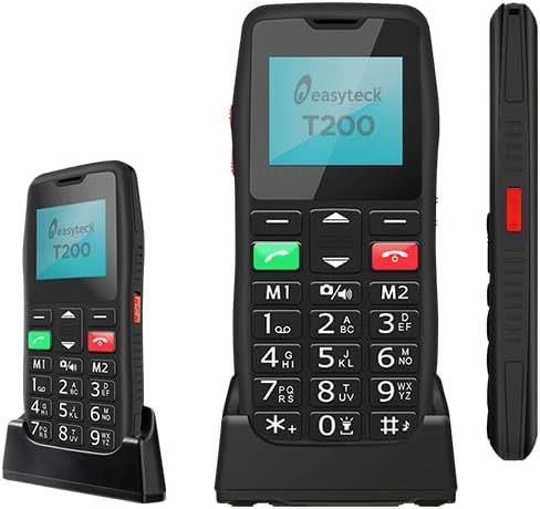 telefono per anziani T200 | Nero