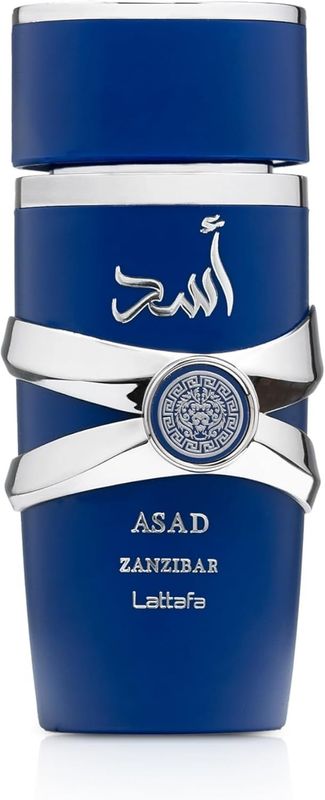 Asad Zanzibar Edp 100Ml, fragranza in eau de parfum dal carattere deciso, perfetta quando si desidera una scia intensa e duratura, flacone da 100 ml studiato per inserirsi con naturalezza nello stile