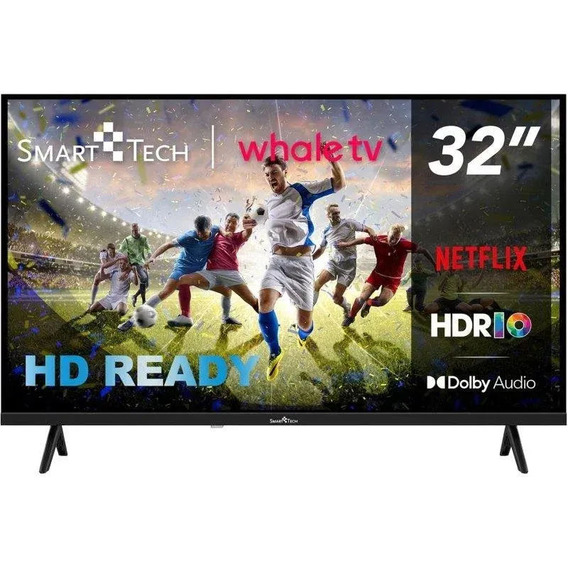 TV Smart Tech LED 32HH01K 32" HD 60Hz Smart TV Whale OS HDR Dolby Audio