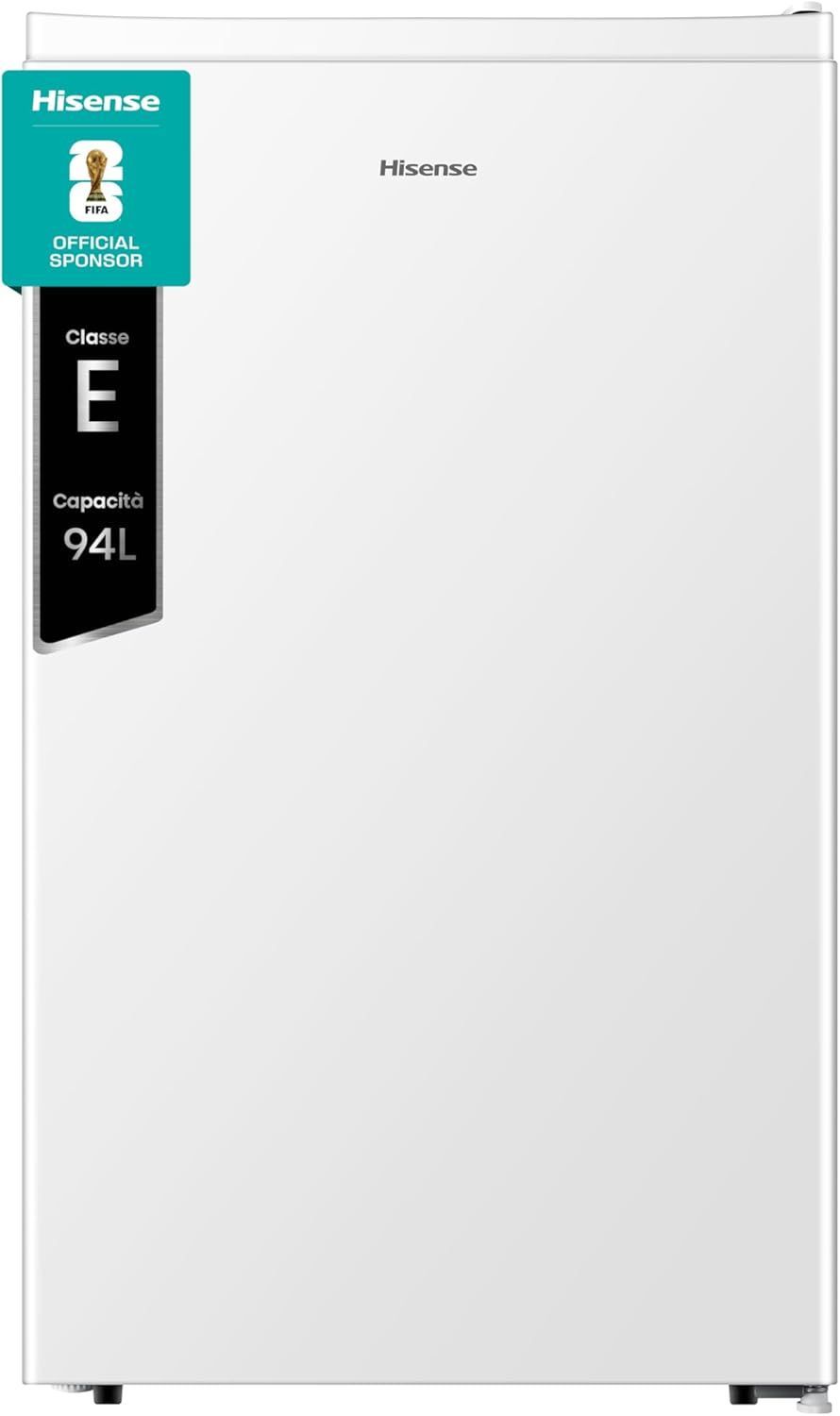 Hisense RR121D4AWE - Frigorifero Monoporta con cassetto fresh zone, Bianco, 94 L, classe E [Classe di efficienza energetica E]