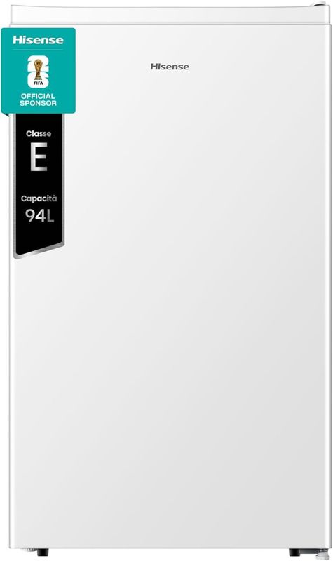 Hisense RR121D4AWE - Frigorifero Monoporta con cassetto fresh zone, Bianco, 94 L, classe E [Classe di efficienza energetica E]