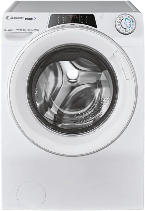 CANDY - Lavatrice Hublot - Lavatrice 12kg/1400 giri/min - Classe energetica A - 15 programmi - WiFI+Bluetooth, Schermo Digital, Mix Power System - Bianco - 85 x 60 x 67 cm - Classe A