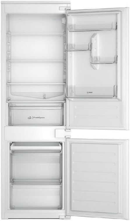 Indesit INC18D021A1 Frigorifero Combinato, Statico, Tecnologia Low Frost, Altezza 177 cm, 34 dBA, Porte Reversibili, Illuminazione Led, Controllo Umidità, Allarme Porta Aperta, Classe Energetica E [Cl Indesit INC18D021A1 Frigorifero Combinato, Statico, Tecnologia Low Frost, Altezza 177 cm, 34 dBA, Porte Reversibili, Illuminazione Led, Controllo Umidità, Allarme Porta Aperta, Classe Energetica E [Cl