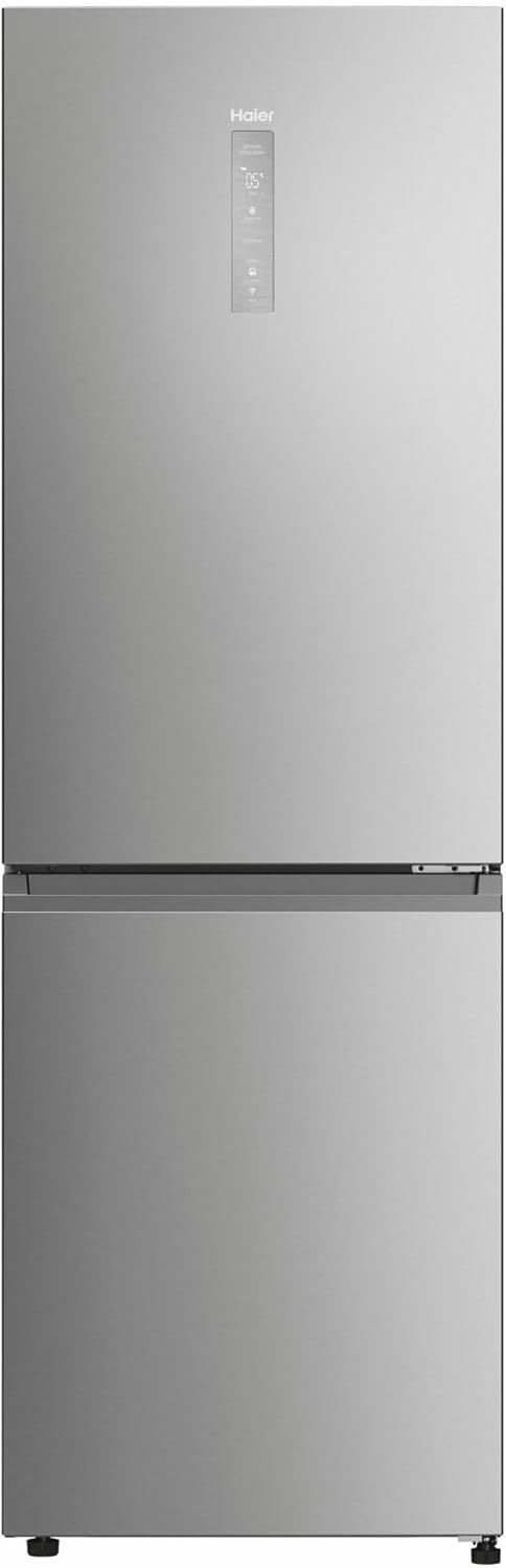FRIGORIFERO COMBINATO HAIER HDPW3618DNPK, Capacità netta totale 352 l, Rumorosità: 35 dB(A), LAN wireless, 4 ripiani, Dimensioni: L 59,5 cm A 185 cm P 66,7 cm, Platinum Inox, Classe D