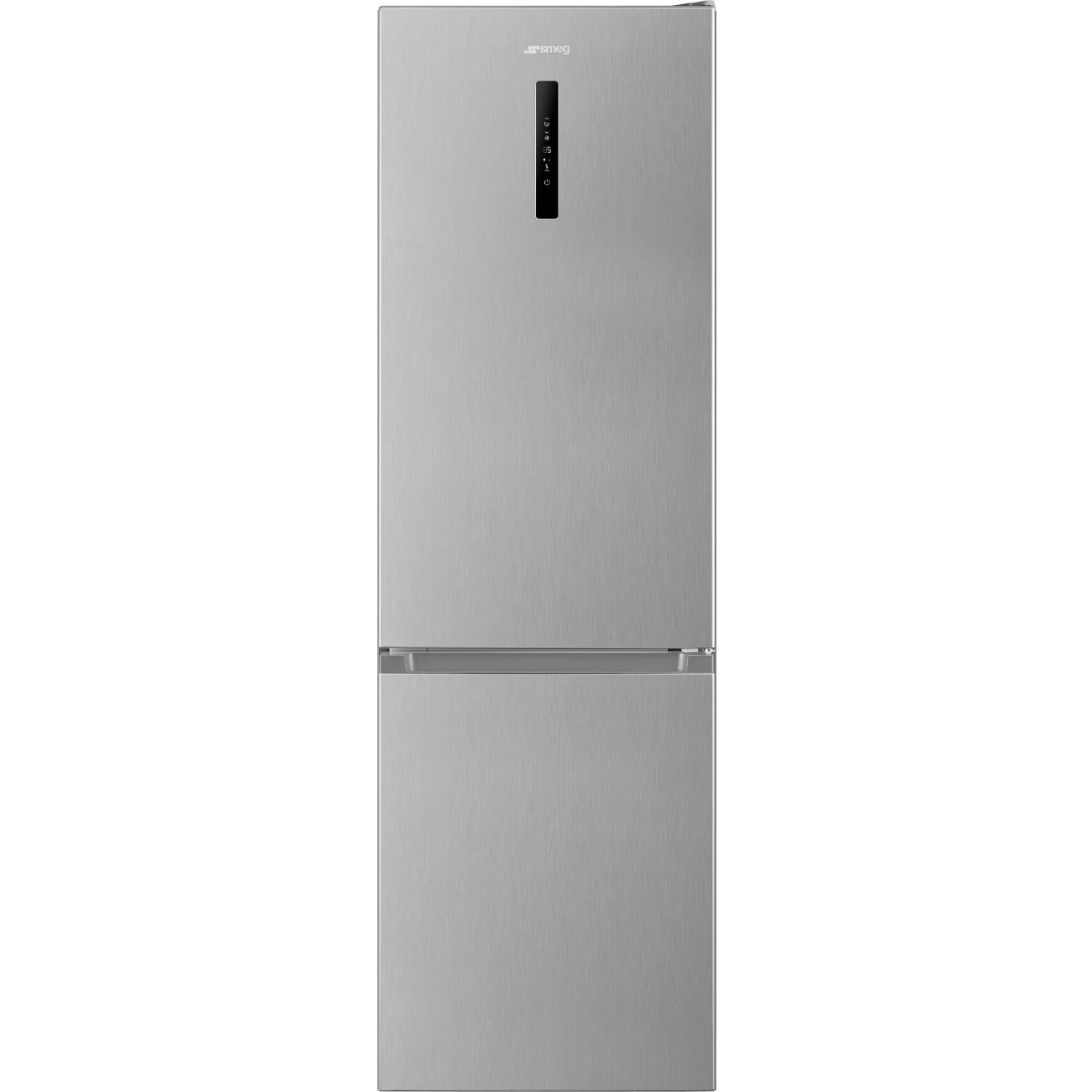 FRIGORIFERO COMBINATO SMEG RC20XDNE, Capacità netta totale 331 l, Rumorosità: 38 dB(A), 3 ripiani, Dimensioni: L 60 cm A 200 cm P 59,20 cm, Acciaio inox, Classe E