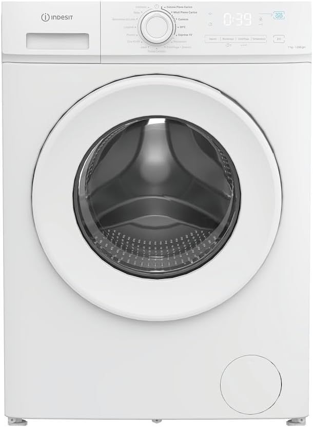 Lavatrice A Libera Installazione IMA 762 MY TIME IT Vapore, Carica Frontale, 1200 Giri, Cestello Spazioso da 7 Kg, Inverter, Rapida, Efficiente, Classe Energetica A [Classe di efficienza energetica A]